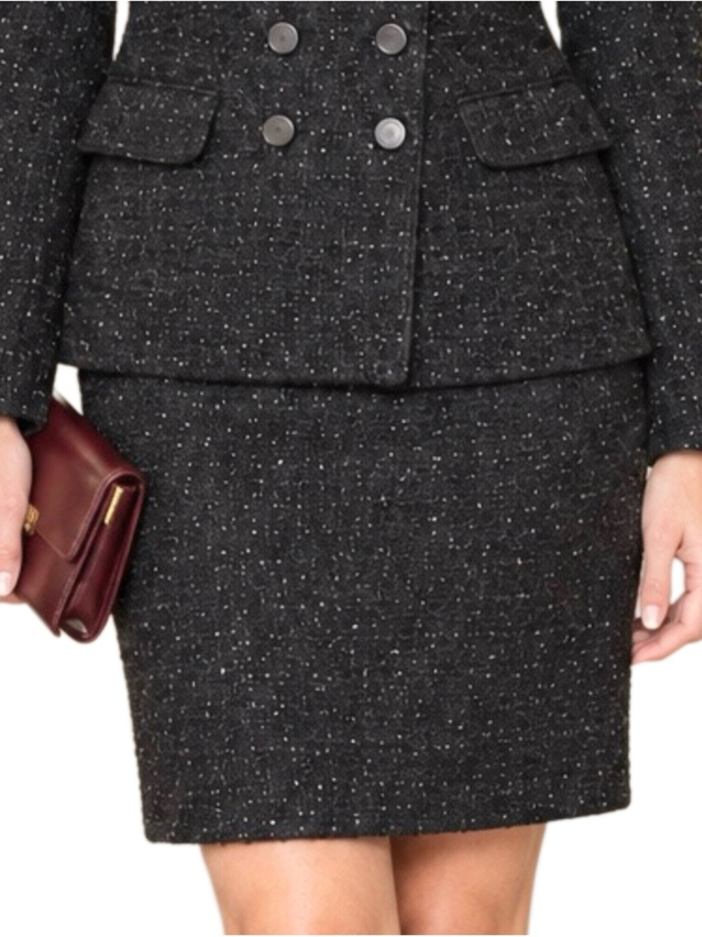 ANN TAYLOR Sparkly Vintage Tweed Pencil Skirt, Size 8, LIKE NEW!